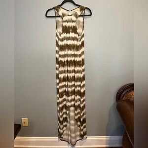 NWT Michael Kors Olive & White Tie-Dye Dress - Women’s Size Medium